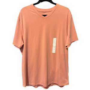 2/$20 STYLUS Men's Dusty Rose Short Sleeve V-Neck Tee NWT
